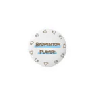 Badminton Shop ❤︎❤︎のバドミントン缶バッチ Tin Badge