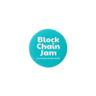 BlockChainJamのBlockChainJamの缶バッジ（ブルー） 缶バッジ