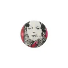 Yukinko Akira factoryのportrait woman Tin Badge
