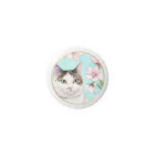 Kuroeの猫と桜 Tin Badge