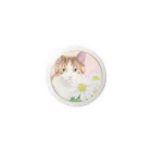 Kuroeの猫と白菊 Tin Badge