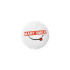 manySmile factoryの背景透過version many smile 缶バッジ