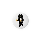 SUIMINグッズのお店のソフトクリームを急ぎめに運ぶねこ Tin Badge