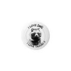 有限会社サイエンスファクトリーのI LOVE TANUKI !! Tin Badge