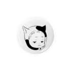 凪のねこかぶりさん Tin Badge