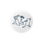 GOODS SHOP【そぞろな小窓】 SUZURI店の【ぎがといっしょ】《紺線》 Tin Badge