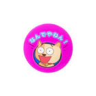 ぽぽんぷぐにゃんのぽぽんぷぐにゃんの缶バッジ「なんでやねん！」 Tin Badge