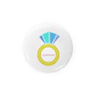 おしゃまち歩き【北海道】の誕生石シリーズ(3月・アクアマリン) Tin Badge