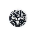 MUSCLE CAT 🐈🐈‍⬛のMUSCLE CAT ハチワレ Tin Badge