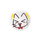 白猫もへじの白猫もへじ「キャッキャ！」（56mm） Tin Badge