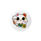 開運キャラ祭りの招き猫　 Tin Badge