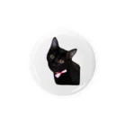 nekotayaの黒ねこジル Tin Badge