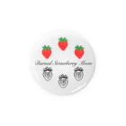 Burned Strawberry Moonの苺とイチゴ Tin Badge