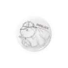 【モルモット】Mugi & Ruki【四国犬】のシャーロックモルモット(黒) Tin Badge