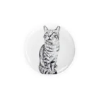 ちばっちょ【ち畳工房&猫ねこパラダイス】のトラ猫トラ君 Tin Badge