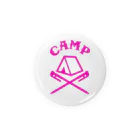 CAMPUNKのCAMP(ピンク) 缶バッジ