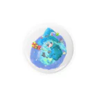 miku'ꜱGallery星猫の魔法少女ゆるmiku with 使い魔にゃんズ Tin Badge