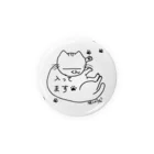 猫しゃちょうの猫、入ってます‼ Tin Badge