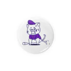 碓氷 珀のヤンキー猫くん (紫) 缶バッジ