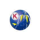 Billiards Days （ビリヤード・デイズ）のキュー探偵「K」缶バッジ ver1 ブルー Tin Badge