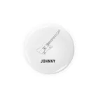 Handwritten GuitarsのJOHNNY -black line- Tin Badge