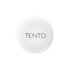 TENTO officialのTENTO Logo【White】 Tin Badge