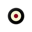 CORONET70のサークルa・黒・クリーム・チョコ Tin Badge