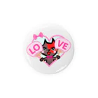 PINK FUKUMIYAのキュートな赤茶ねこ 缶バッジ/うちわ LOVE① Tin Badge