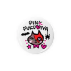 PINK FUKUMIYAのキュートな赤茶ねこ 缶バッジ/Bat② Tin Badge