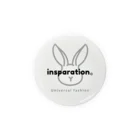 insparation｡   --- ｲﾝｽﾋﾟﾚｰｼｮﾝ｡の ｢うさたろうくん」White Tin Badge