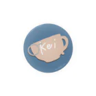 茶和口 契 ☕ 新人VtuberのKei缶バッジ（青） Tin Badge