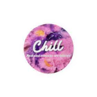 ┈︎ヒイラギ ┈︎のChill (pink, circle ver.) Tin Badge