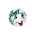 IOST_Supporter_CharityのIOST 愛の輪シーリーズ　~幸せを運ぶ白イルカ~ Tin Badge