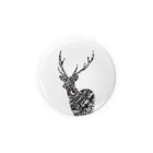 toejanssonのDEER 609 White 【56mm】 Tin Badge