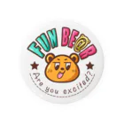 FUN BE@RのFUN BE@Rショップロゴ 缶バッジ