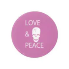 Julia-Allanの【LOVE&PEACE】のドクロさん 缶バッジ