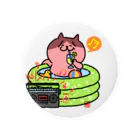 tokisanのビニールプールでまったり猫さん。 Tin Badge