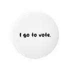 Let's Vote!の私は投票に行く／I go to vote. Tin Badge