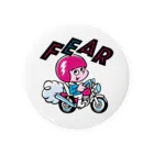 FAR EAST ALL RIDERSのFEAR_バイクこぞう_プリント 캔뱃지