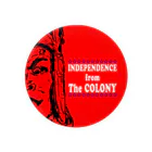 半分工房のiIndependence from the colony 缶バッジ