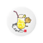 ねころぶ shopのねころぶ【レモネード】 缶バッジ