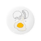 126.comの Egg broke 缶バッジ
