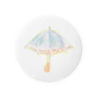 チカラisパワーの雨傘 Tin Badge