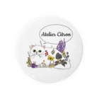 Atelier Citronのペチャ猫からキノコ(フキダシ)雑貨 Tin Badge