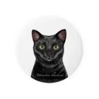 FREEHANDMARCHの魅力的な黒猫〜Attractive black cat〜 缶バッジ
