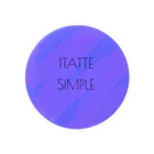 たかやまのITATTE SIMPLE いたってシンプル シリーズ Tin Badge