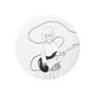 日尾 粋流のテレキャスター少女 Tin Badge