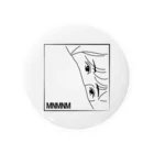 MNMNMの横顔イケメン(女) Tin Badge