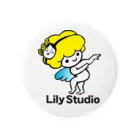 LILY STUDIOの招福の舞チーズ天使 Tin Badge