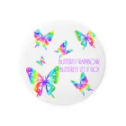 yamico835のBUTTERFLY RAINBOW 缶バッジ